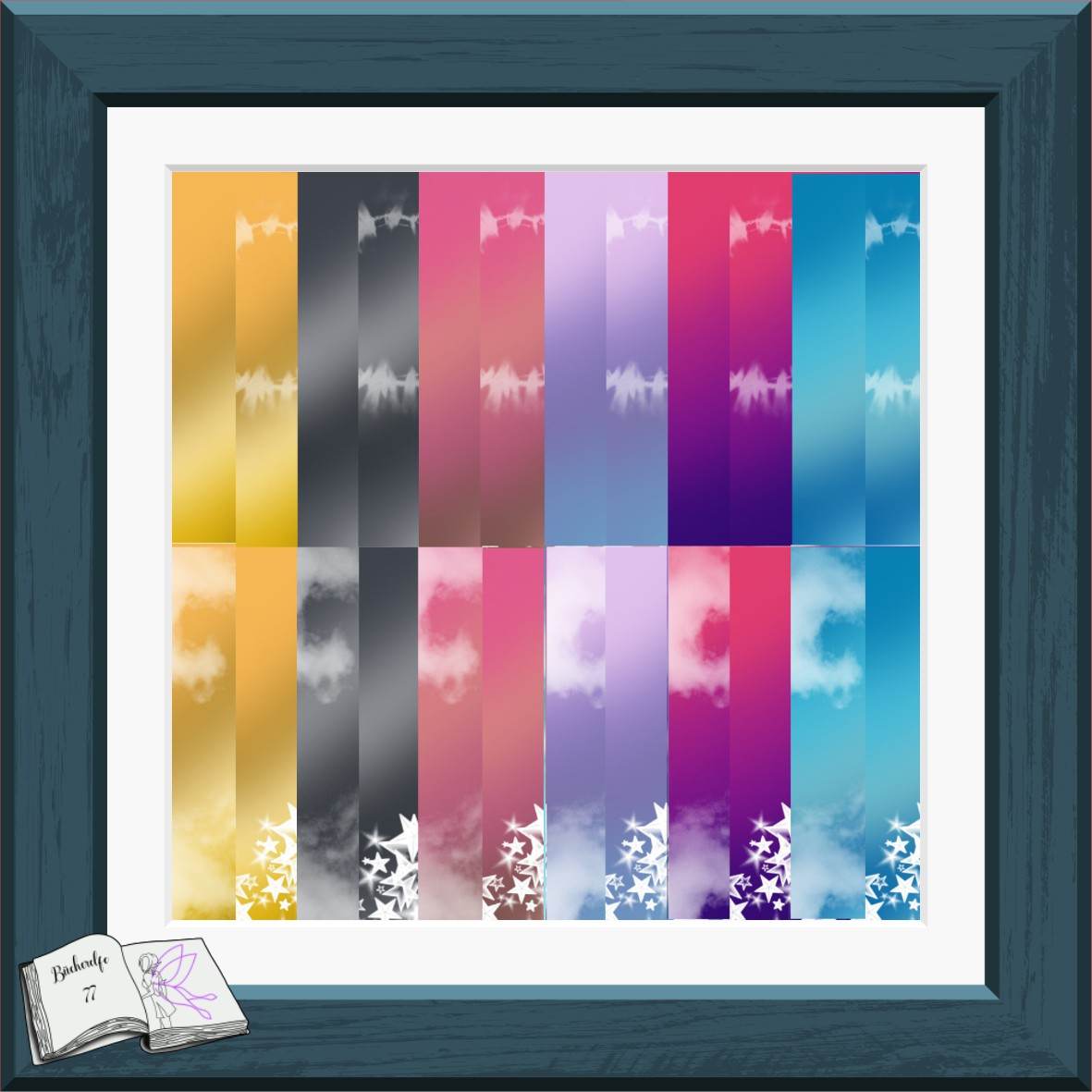 Digiset und Plott Fee Luna, Plotterdatei, Sublimation, Digistamp, Digipaper - Sewando