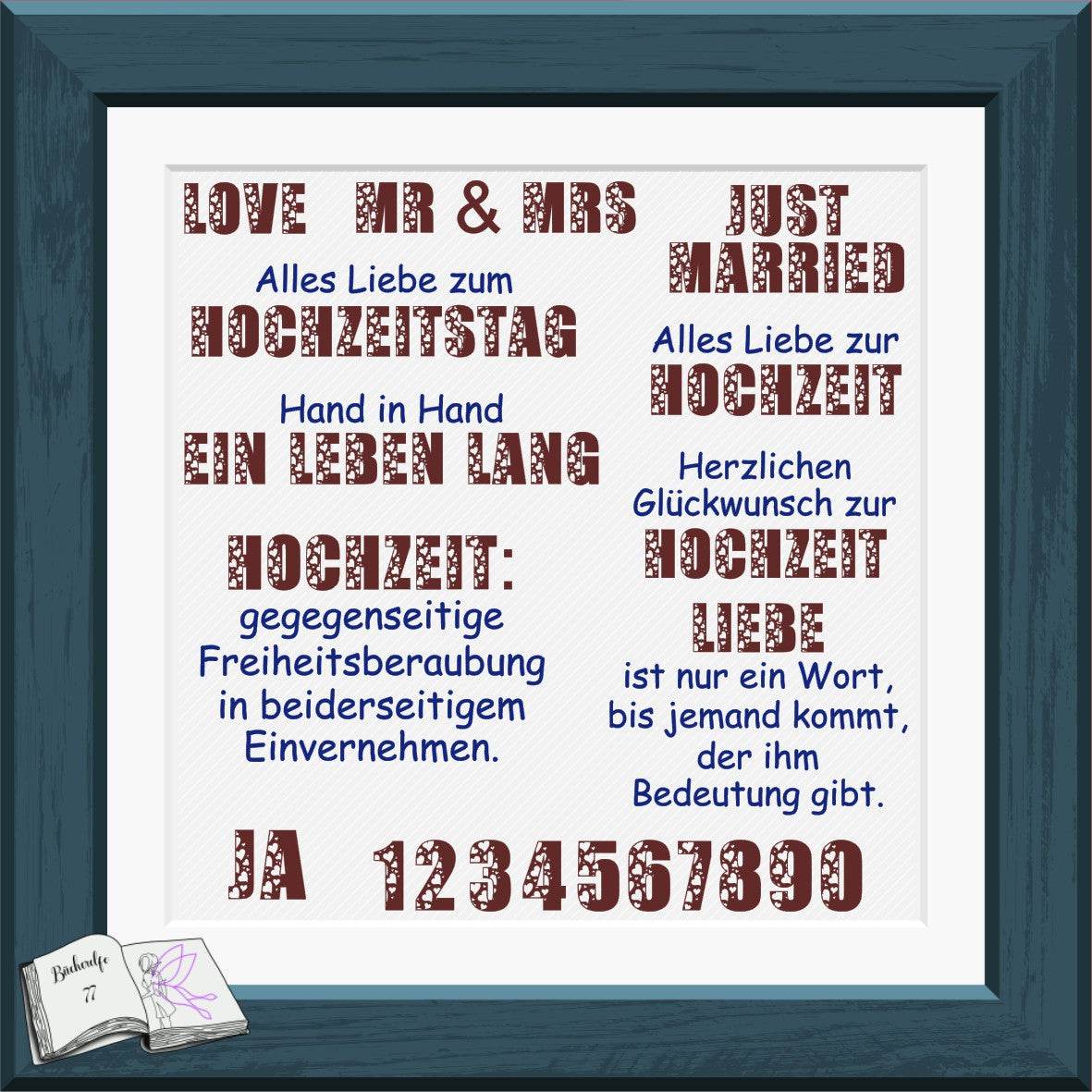 Digiset Hochzeitstorte Plotten, Sublimation, Drucken, Digistamp - Sewando