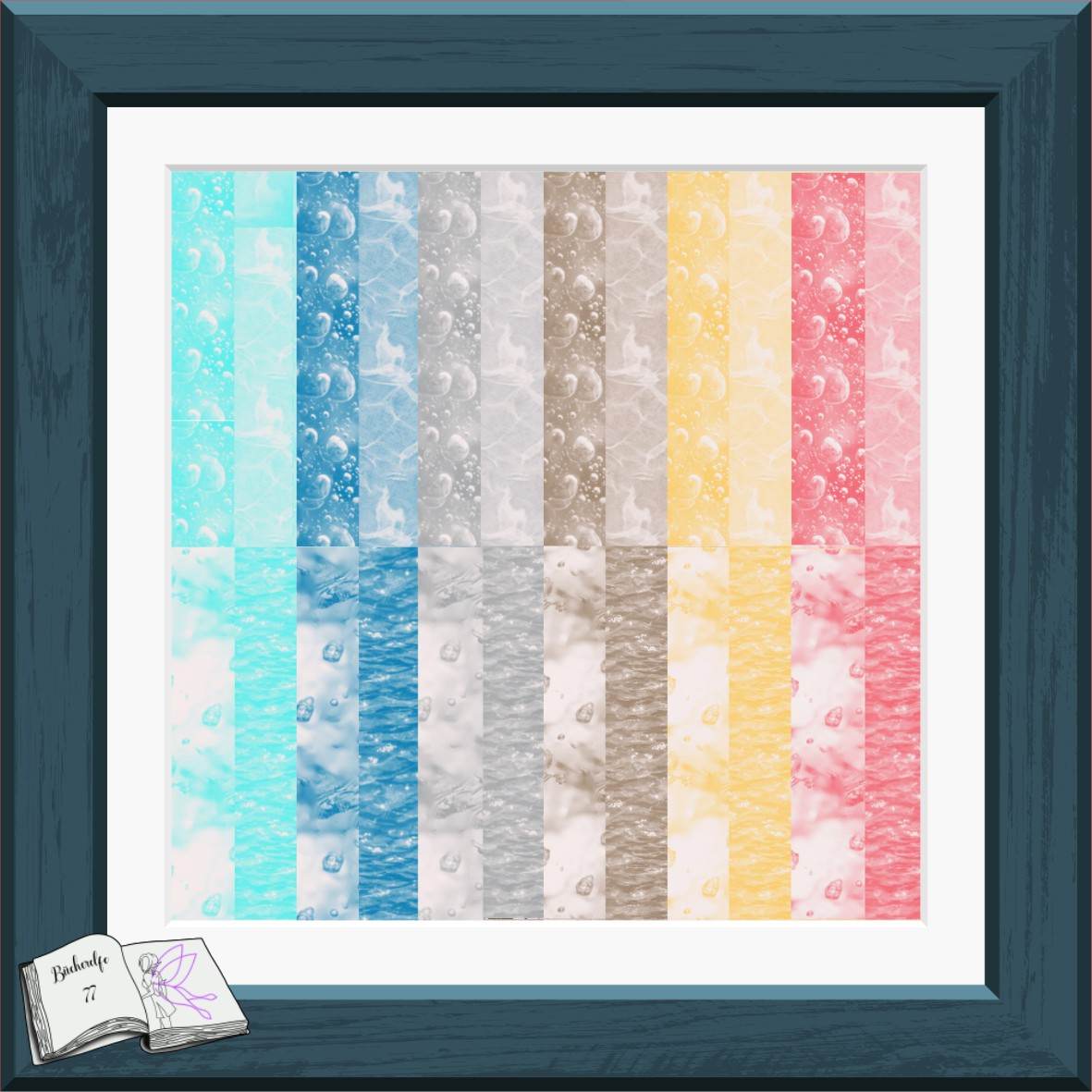 Digiset Flowerboat, Digistamp, Digipaper, Plotterdatei, Sublimation, Druck - Sewando