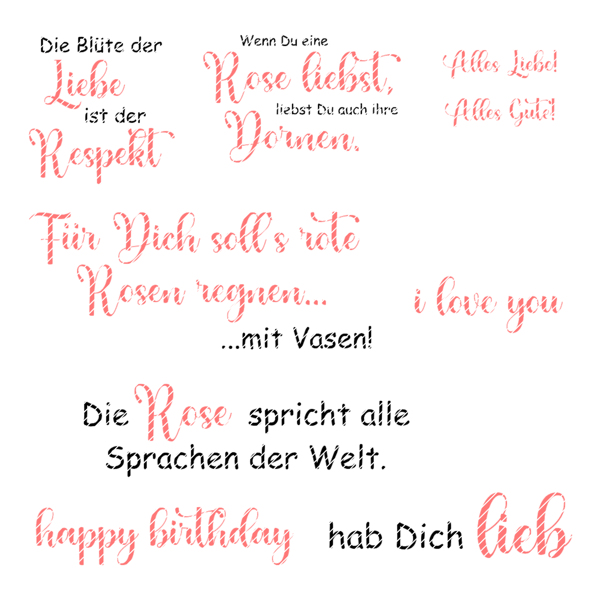 Digiset Rosen Plotten, Sublimation, Drucken - Sewando