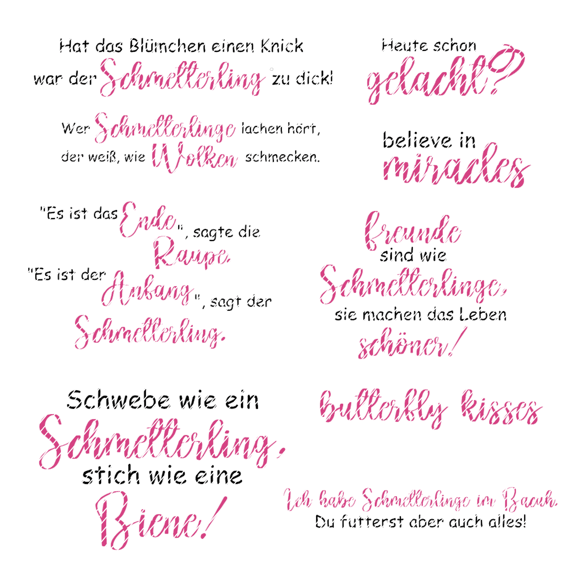 Digiset Prostamp Schmetterling Plotten, Sublimation, Drucken - Sewando