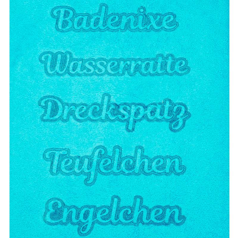 Stickdatei Set Embossed Schriftzüge für Handtücher - Sewando