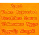 Stickdatei Set Embossed Schriftzüge für Handtücher - Sewando