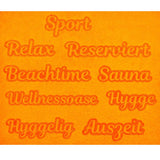 Stickdatei Set Embossed Schriftzüge für Handtücher - Sewando