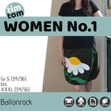 Schnittmuster timtom WOMEN No.1 bequemer Rock Gr. S-XXXL (Gr. 34/36-54/56) - Sewando
