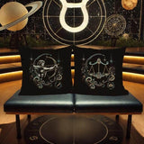 Set 12 Sternzeichen - realistisch - FÜR DUNKLE STOFFE - Sewando