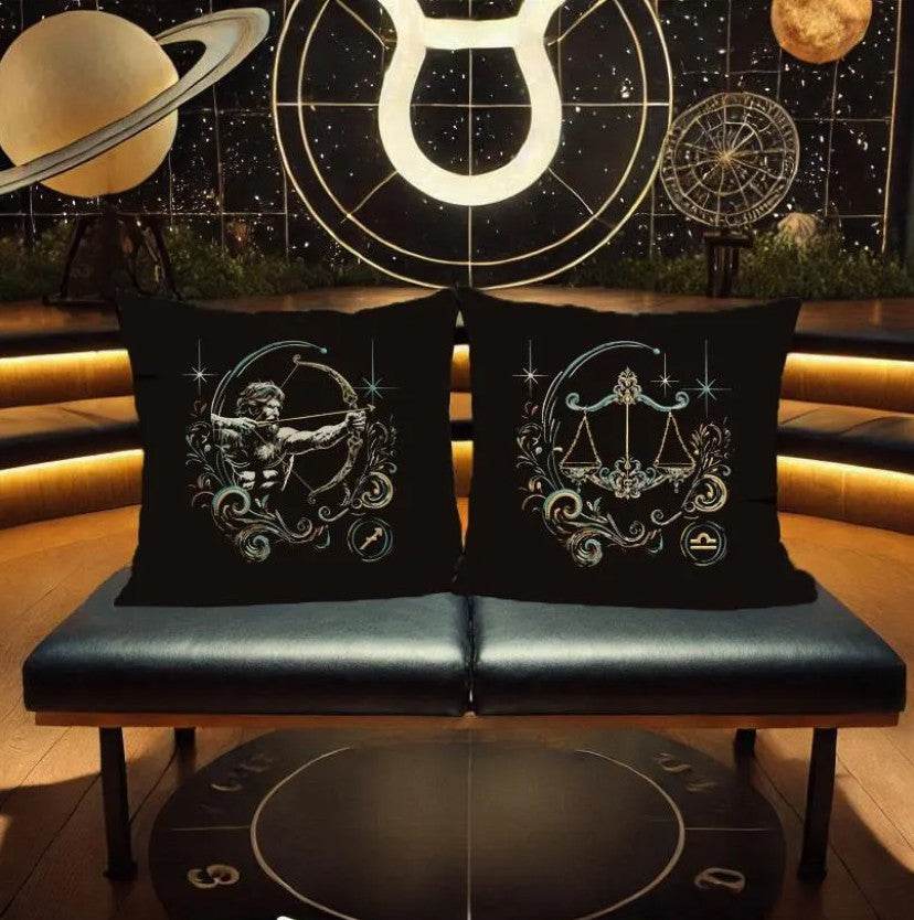 Set 12 Sternzeichen - realistisch - FÜR DUNKLE STOFFE - Sewando