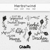 Plotterdatei Herbstwind Drachen - Sewando