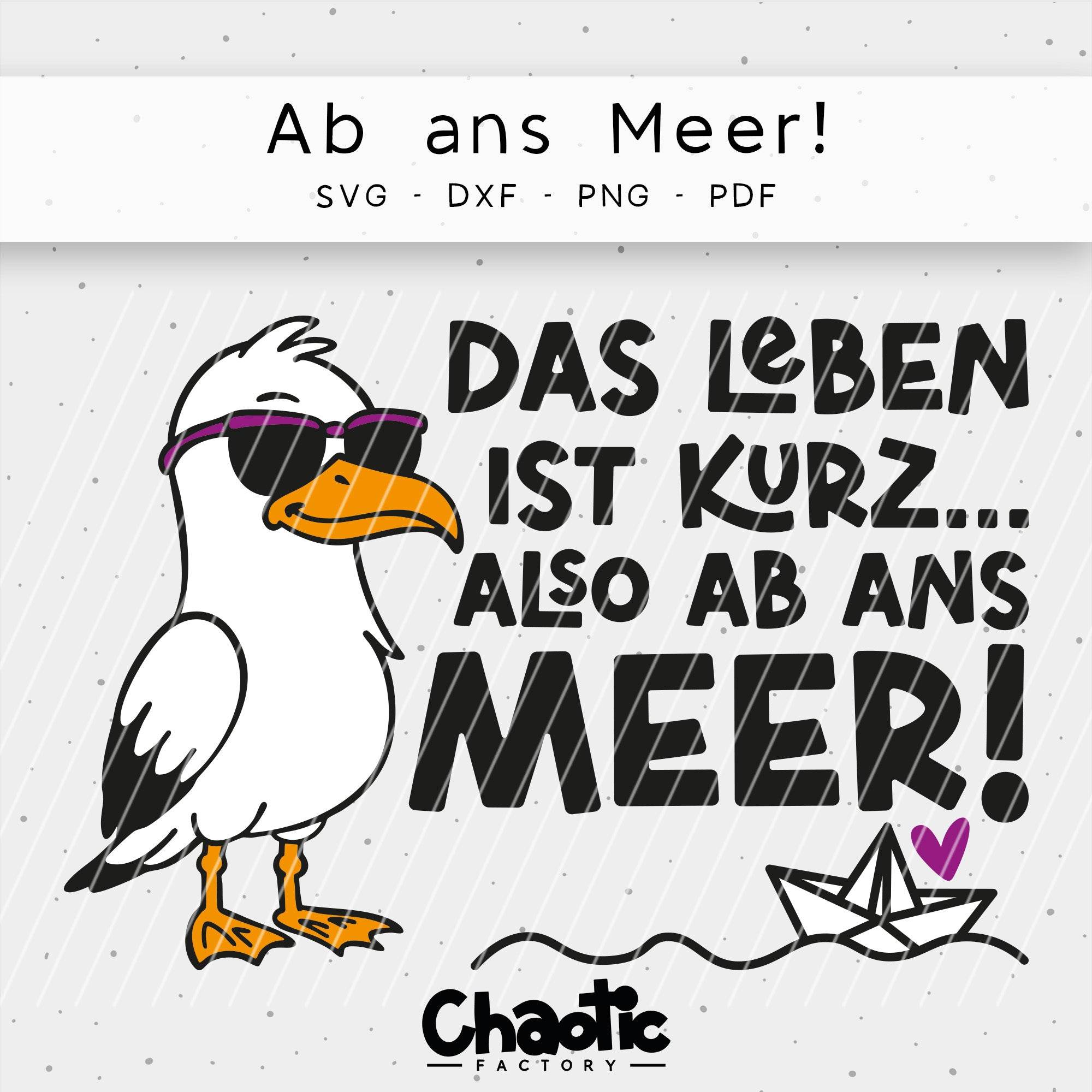 Plotterdatei Ab ans Meer! - Sewando