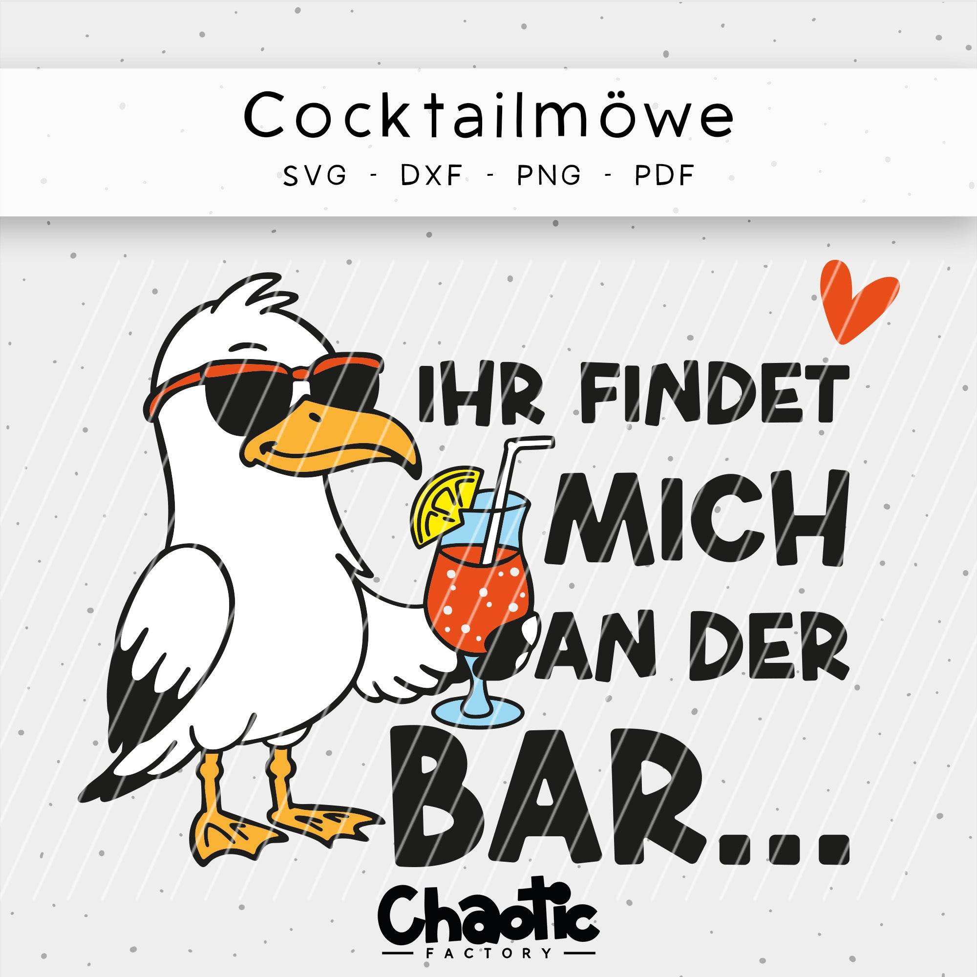 Plotterdatei Cocktailmöwe - Sewando