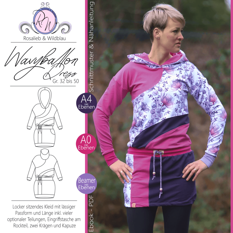 Schnittmuser WeavyBallonDress Gr. 32 bis 50 - Sewando