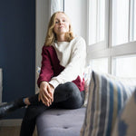 Schnittmuster Welliger Color Block Pullover mit Rundhals KLARA - Gr. 34 - 46 - Sewando