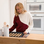 Schnittmuster Welliger Color Block Pullover mit Rundhals KLARA - Gr. 34 - 46 - Sewando