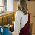 Schnittmuster Welliger Color Block Pullover mit Rundhals KLARA - Gr. 34 - 46 - Sewando