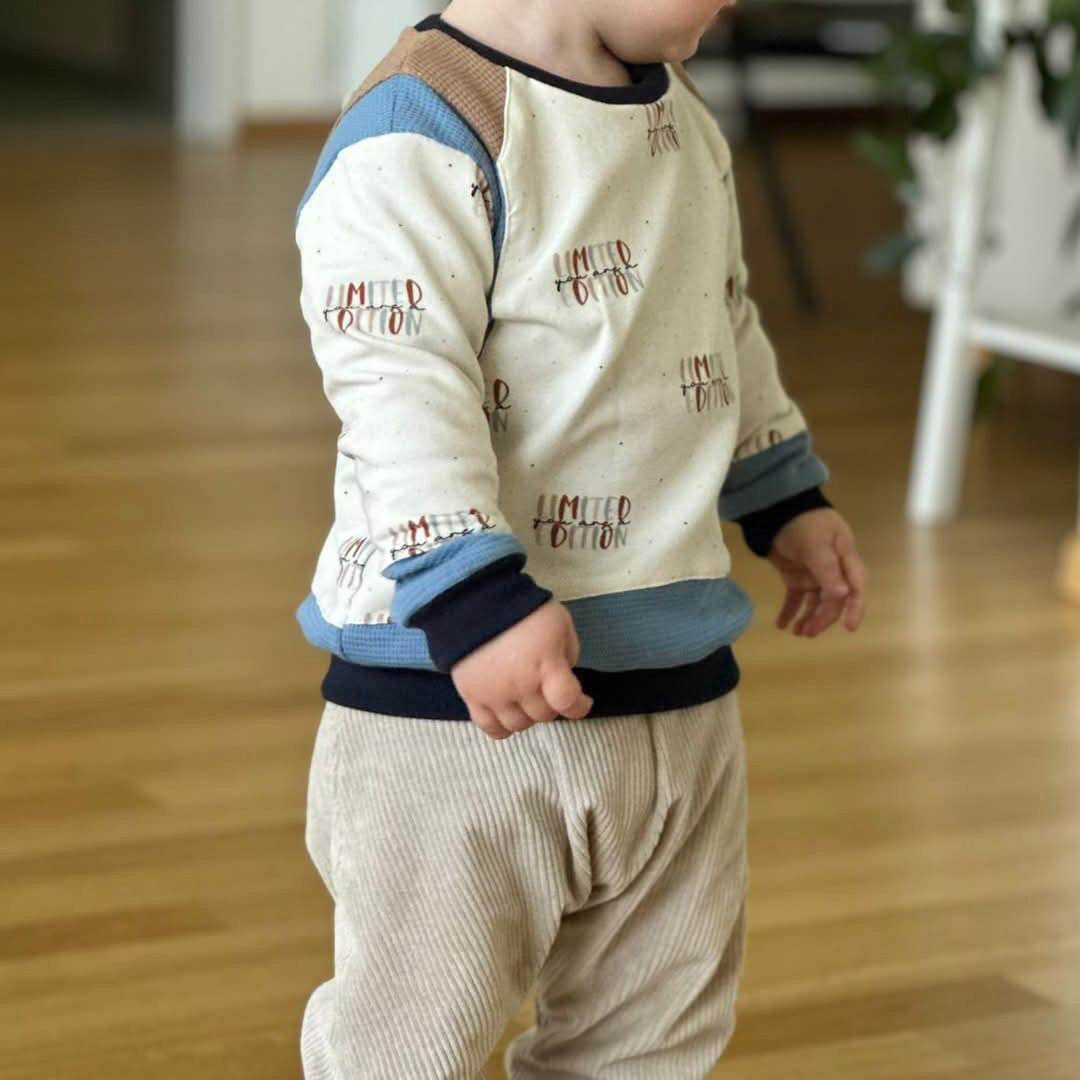 Schnittmuster Pulli T-Luwi in den Größen 56 bis 116 - Sewando