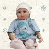 Stickdatei Schneemann und Schneefflocke Set 2593