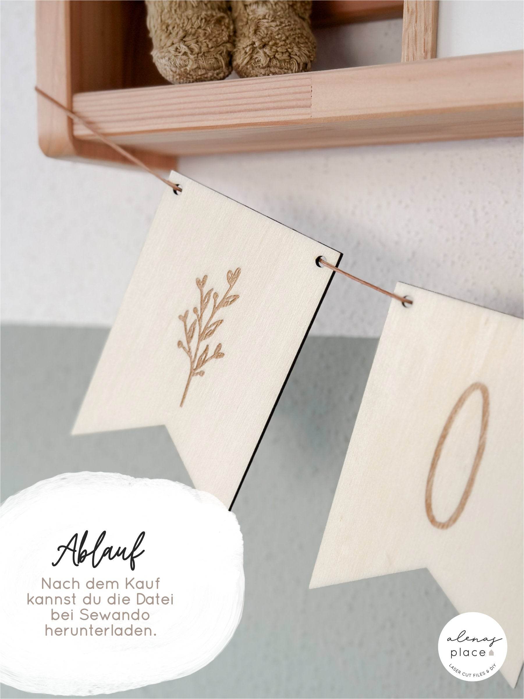 Laserdatei | Wimpelkette | inkl. Gewerbelizenz - Sewando