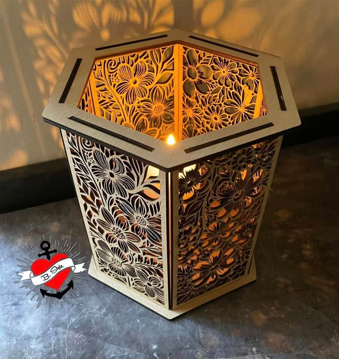 *3 & 4 mm Windlicht* Laserdatei - Sewando