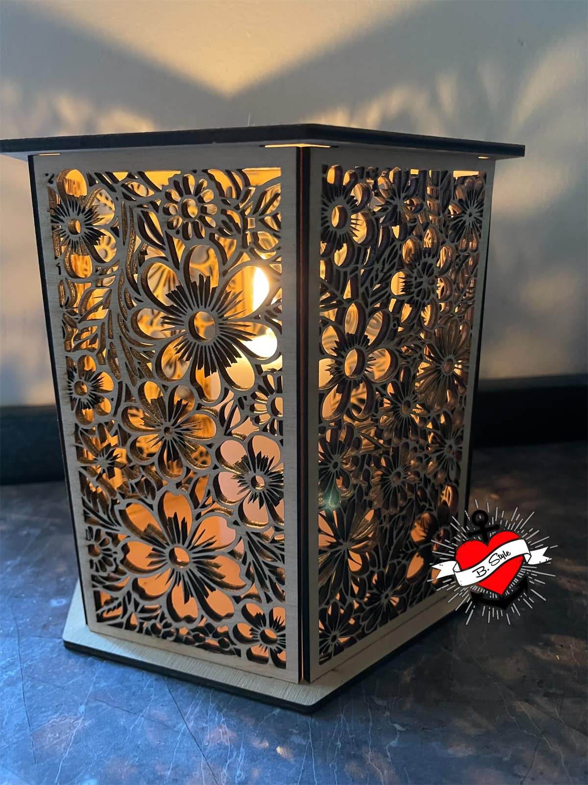 *3 & 4 mm Windlicht* Laserdatei - Sewando