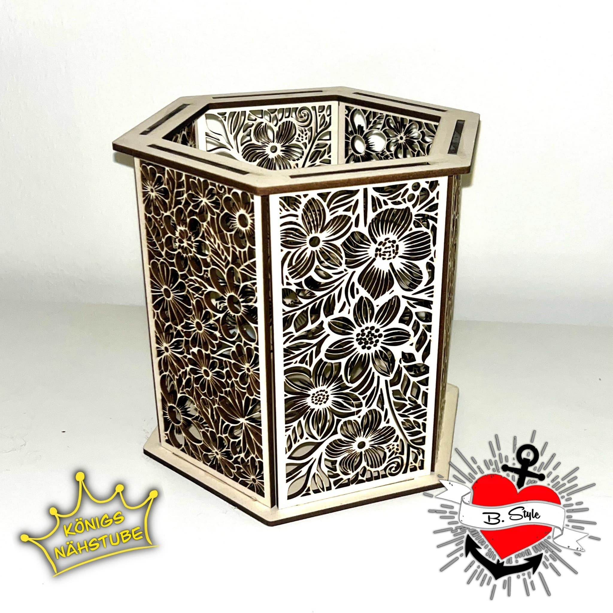 *3 & 4 mm Windlicht* Laserdatei - Sewando