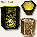 *3 & 4 mm Windlicht* Laserdatei - Sewando