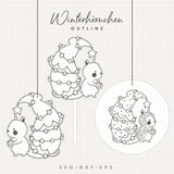 Laserdatei | Winterhörnchen : - Sewando