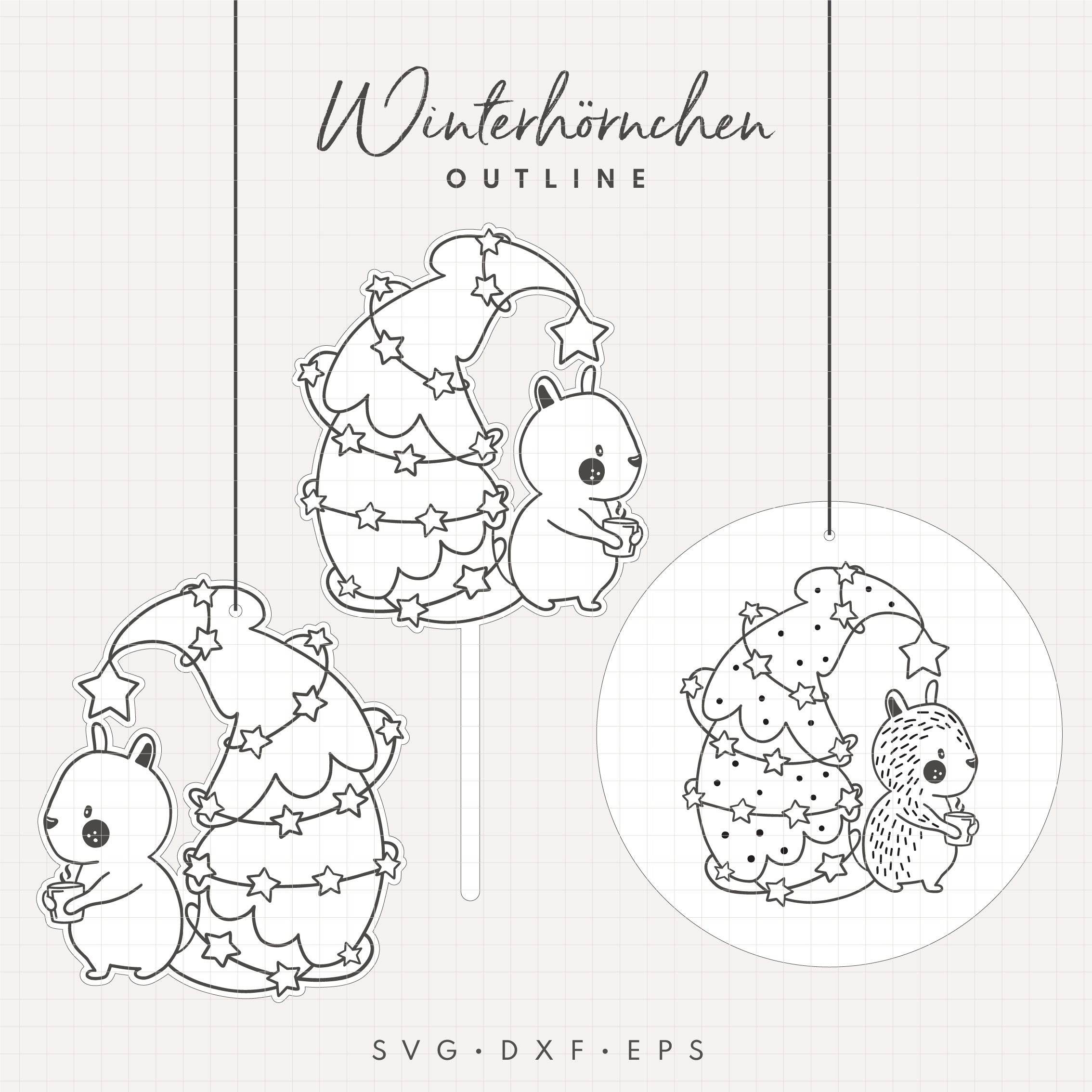 Laserdatei | Winterhörnchen : - Sewando