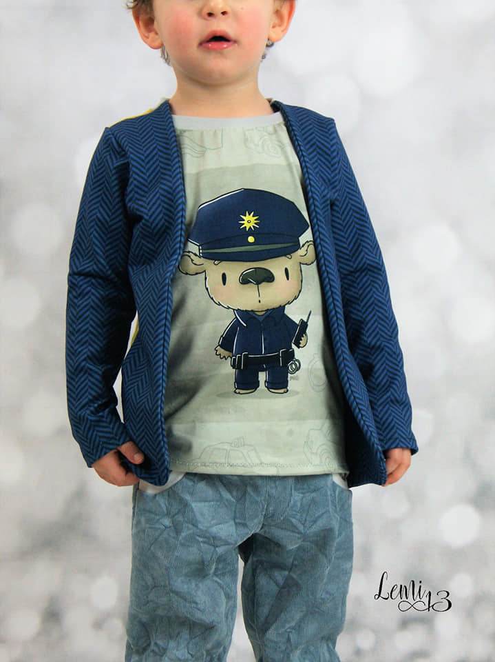 Happy Lysander - Gr 86 - 164 - Shirt mit Fake-Jacke Schnittmuster - Sewando