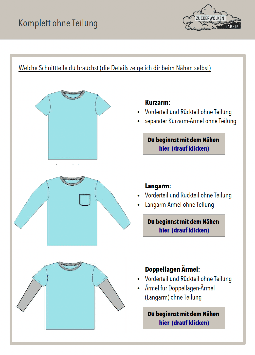 2er Set Zauberlehrling Basic reloaded, für 69cm-140cm Körpergröße - Sewando