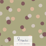 Nahtloses Muster | Little Dinosaur | Dots Grün | 25x25cm Stoffdesign, Digipaper - Sewando