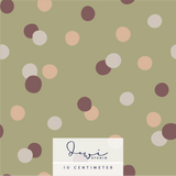 Nahtloses Muster | Little Dinosaur | Dots Grün | 25x25cm Stoffdesign, Digipaper - Sewando