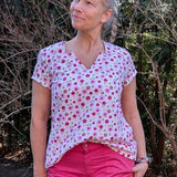 Schnittmuster ZIA-Bluse mit besonderem V-Ausschnitt und Ärmelvariationen Gr. 34-54 - Sewando