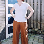 Schnittmuster ZIA-Bluse mit besonderem V-Ausschnitt und Ärmelvariationen Gr. 34-54 - Sewando