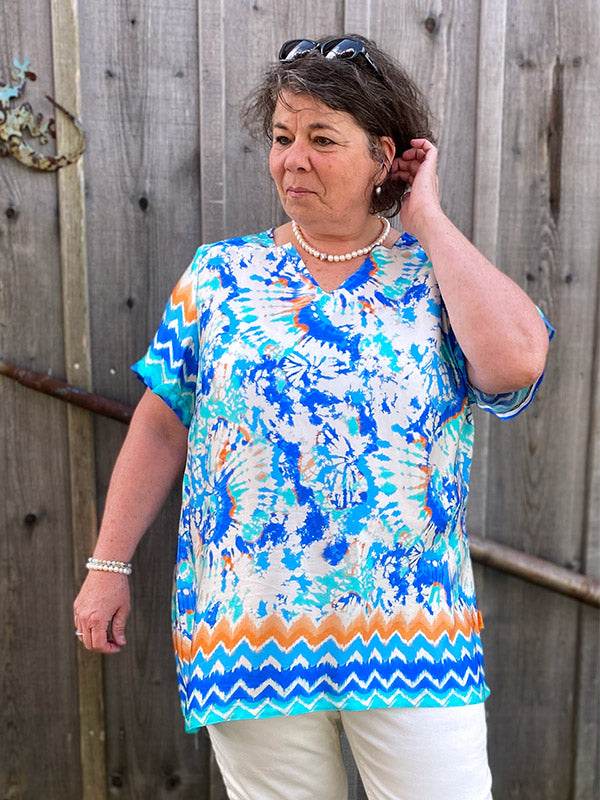 Schnittmuster ZIA-Bluse mit besonderem V-Ausschnitt und Ärmelvariationen Gr. 34-54 - Sewando