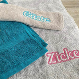 Stickdatei Set Embossed Schriftzüge für Handtücher - Sewando
