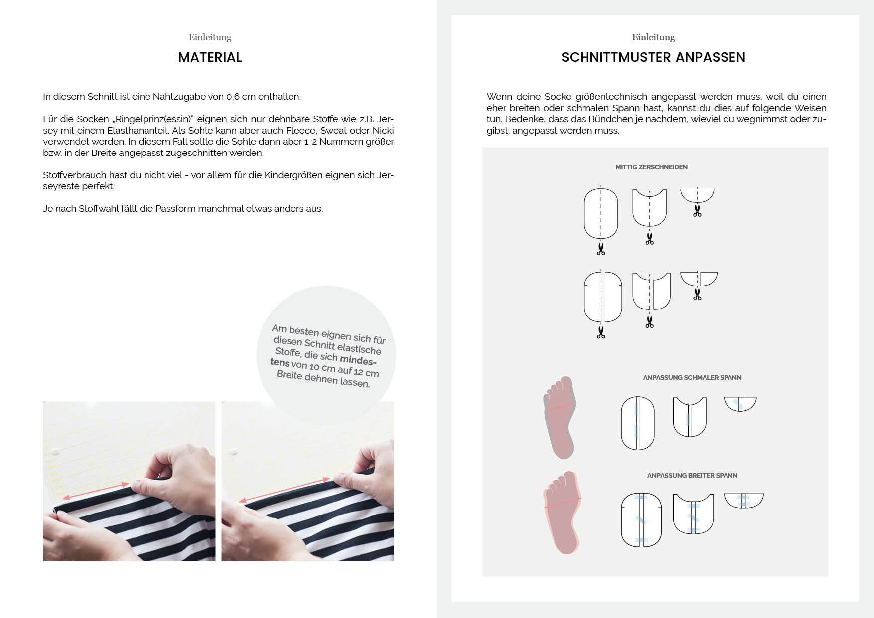 Socken Ringelprinz(essin) Familie Gr. 15-50 - Sewando