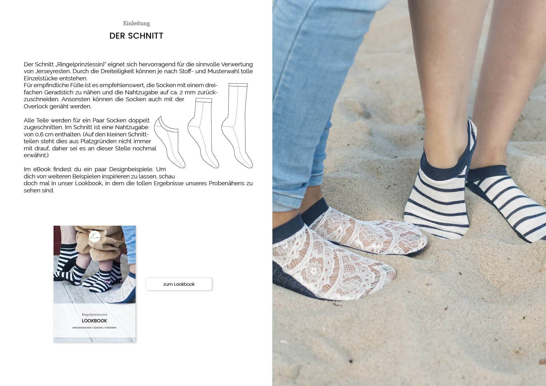 Socken Ringelprinz(essin) Familie Gr. 15-50 - Sewando