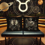 Set 12 Sternzeichen - realistisch - FÜR DUNKLE STOFFE - Sewando