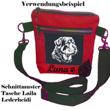 Stickdatei Rottweiler "Fritzi" - realistisch - FÜR DUNKLE STOFFE