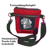 Stickdatei Dackel "Leni" - realistisch - FÜR DUNKLE STOFFE