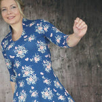 Tellerrockkleid + Shirt mit Stehkragen & Tropfenausschnitt | Schnittmuster + Anleitung | Gr. 32-58 | Anfänger | deutsch - Sewando