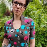 Tellerrockkleid + Shirt mit Stehkragen & Tropfenausschnitt | Schnittmuster + Anleitung | Gr. 32-58 | Anfänger | deutsch - Sewando