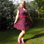 Tellerrockkleid + Shirt mit Stehkragen & Tropfenausschnitt | Schnittmuster + Anleitung | Gr. 32-58 | Anfänger | deutsch - Sewando