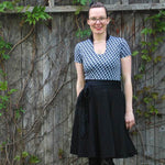 Tellerrockkleid + Shirt mit Stehkragen & Tropfenausschnitt | Schnittmuster + Anleitung | Gr. 32-58 | Anfänger | deutsch - Sewando