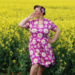 Tellerrockkleid + Shirt mit Stehkragen & Tropfenausschnitt | Schnittmuster + Anleitung | Gr. 32-58 | Anfänger | deutsch - Sewando
