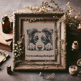 Stickdatei Border Collie "Vera"- realistisch - FÜR HELLE STOFFE
