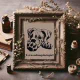 Stickdatei Boxer "Whisky" - realistisch - FÜR HELLE STOFFE