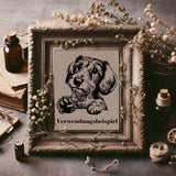 Stickdatei Rauhaardackel Dackel "Luca" - realistisch - FÜR HELLE STOFFE