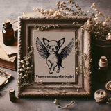 Stickdatei Chihuahua Engel "Dina" - realistisch - FÜR HELLE STOFFE