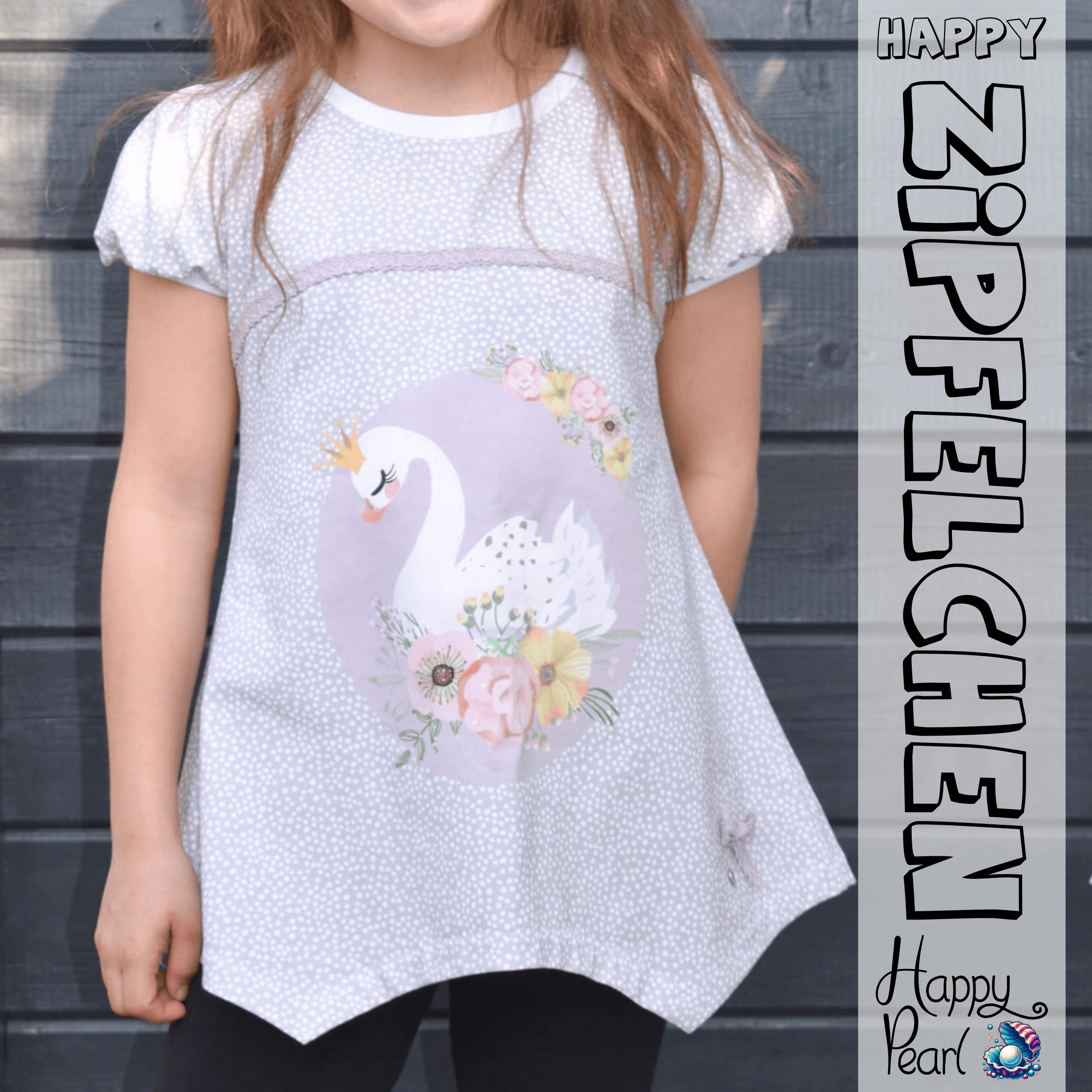 Happy Zipfelchen Gr. 86-164 Shirt + Tunika + Little Zipfelchen Schnittmuster - Sewando